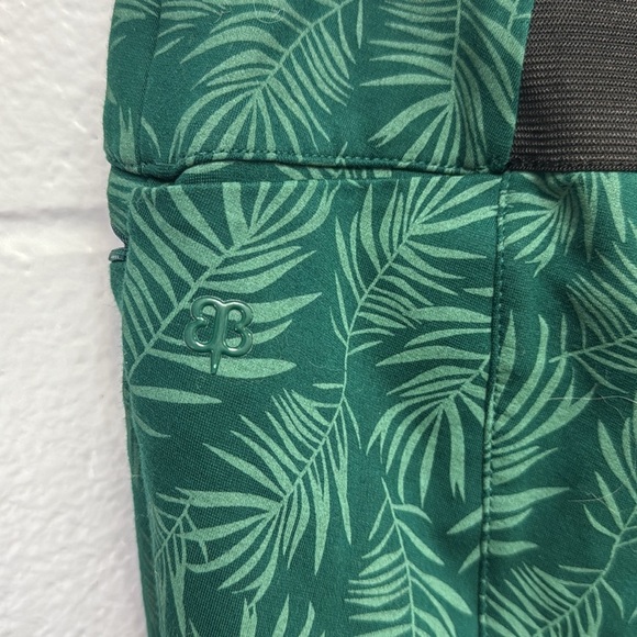 Betabrand Green Patterned Women's Pants - Picture 5 of 7